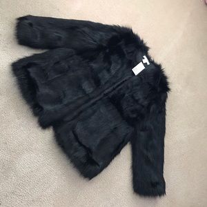 Black Faux Fur Jacket